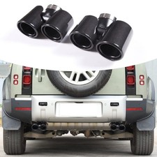 Carbon Fiber Dual Exhaust Tip for Land Rover Defender 90/110 2020‑2024