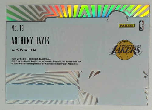 2019-20 Panini Illusions Shining Stars Anthony Davis Los Angeles Lakers #19 - Picture 2 of 3