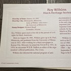 2001 Roy Wilkins Black Heritage Series replica Gold Golden Cover Stamp FDC #130 — photo 6