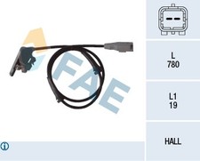 78080 FAE Sensor, Raddrehzahl Hinterachse für PEUGEOT 454589 Neu