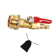 RV Winterfester Ausblasadapter mit 1/4''-Schnellstecker mit Kugelventil