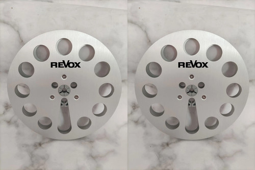 One Pair 7'' silvery Revox Tape Reel For PR-99 A77 B77 G36 Etc Tape Recorder