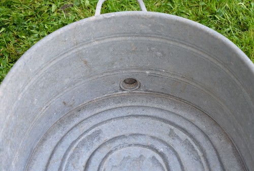 vintage old galvanized bath metal bath tub dog washing - 92.5 cm - FREE DELIVERY - Picture 10 of 11