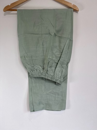 Abito Designer Salwar Kameez indiano pakistano 3 pezzi cucito taglia media verde - Foto 12 di 15