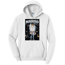 NEW Art Society x Artbag Ink MADURO ARREST WHITE Hoodie SM-4XLARGE MADE IN USA