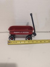 Mini Radio Flyer Little Red Wagon Metal Replica Toy Doll Collectible