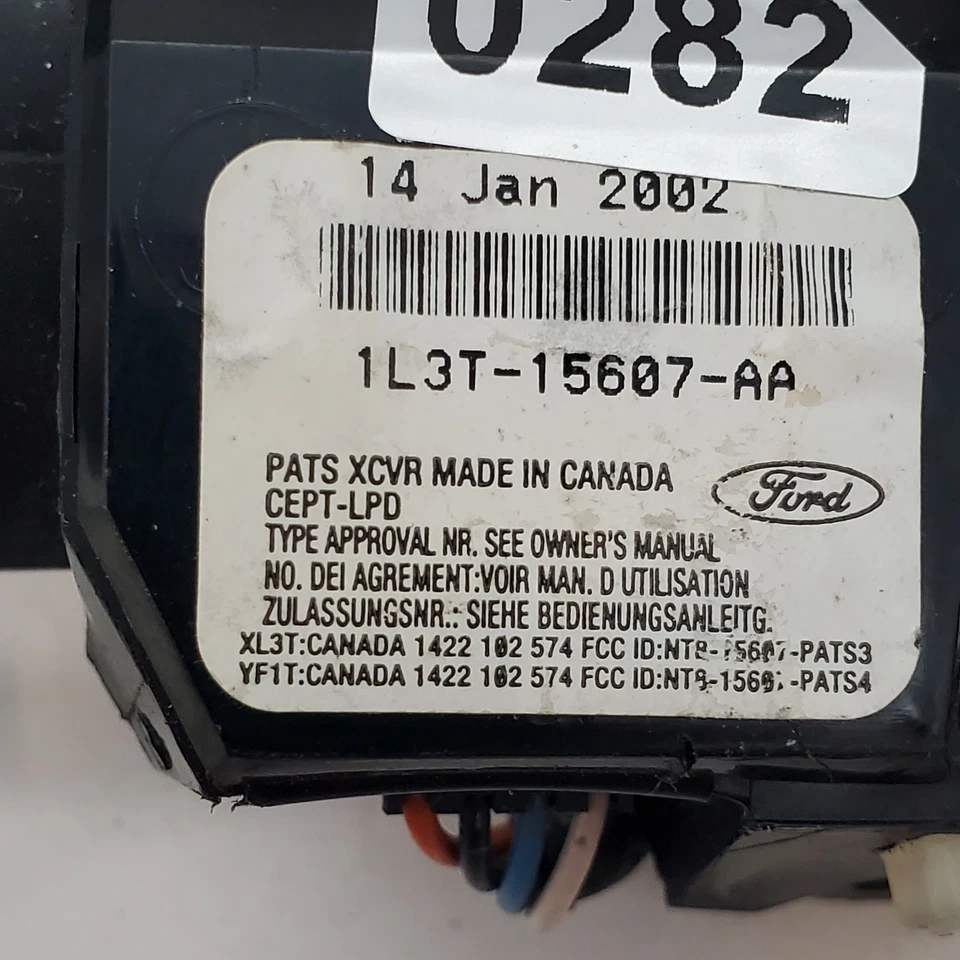 1L3T-15607-AA 01-02 F-150 Anti-Theft Transceiver Immobilizer Set + KEY Cylinder - Image 4 of 4