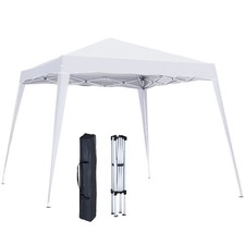 Outsunny Tenda Gazebo Pop Up da Giardino Festa Impermeabile 2,5 x 2,5M Bianco