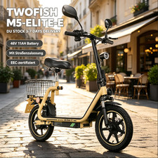 14" Mit Straßenzulassung 48V Elektro-Roller Mit Sitz TWOFISH Elektroroller …