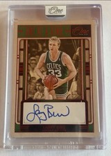 Panini One and One Larry Bird Autograph One of a Kind # 8/25 Celtics NBA Card