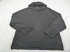 James Perse Los Angeles Hooded Sweater Mens Size 5 Black Linen Polyamide