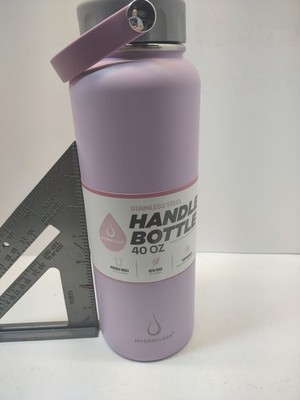 HYDROCLEAR 40 oz Lavender Stainless Steel Insulated Handle Water Bottle Vacuum