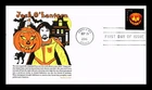 DR JIM STAMPS US COVER HALLOWEEN JACK O LANTERNS FDC PANDA CACHET