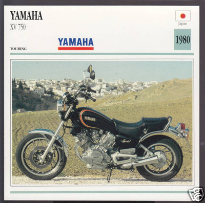 1980 Yamaha XV 750cc (748cc) Japan Bike Motorcycle Photo Spec
