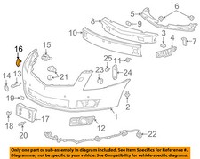 Cadillac GM OEM SRX Front Bumper Grille Grill-Washer Nozzle Cover Right 25928248