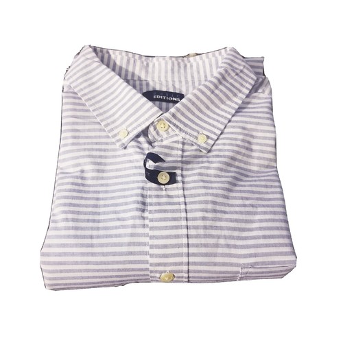 seven 26 dress shirt Seven 26 White Modern Fit Long Sleeve Button Up Dress Shirt Mens Size 18-18.5
