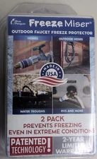 FREEZE MISER 2-Pack - Outdoor Faucet Freeze Protector
