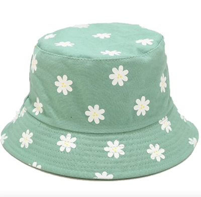 Reversible Double-Side Bucket Hat for Women, Outdoor Sun Hat JUENAWMIU Double-Side-Wear Reversible Bucket Hat Outdoor Hot  main image 3