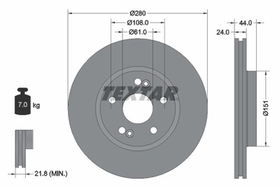 RENAULT P. LAGUNA 95-/ESPACE 96- 280MM BREMSSCHEIBE