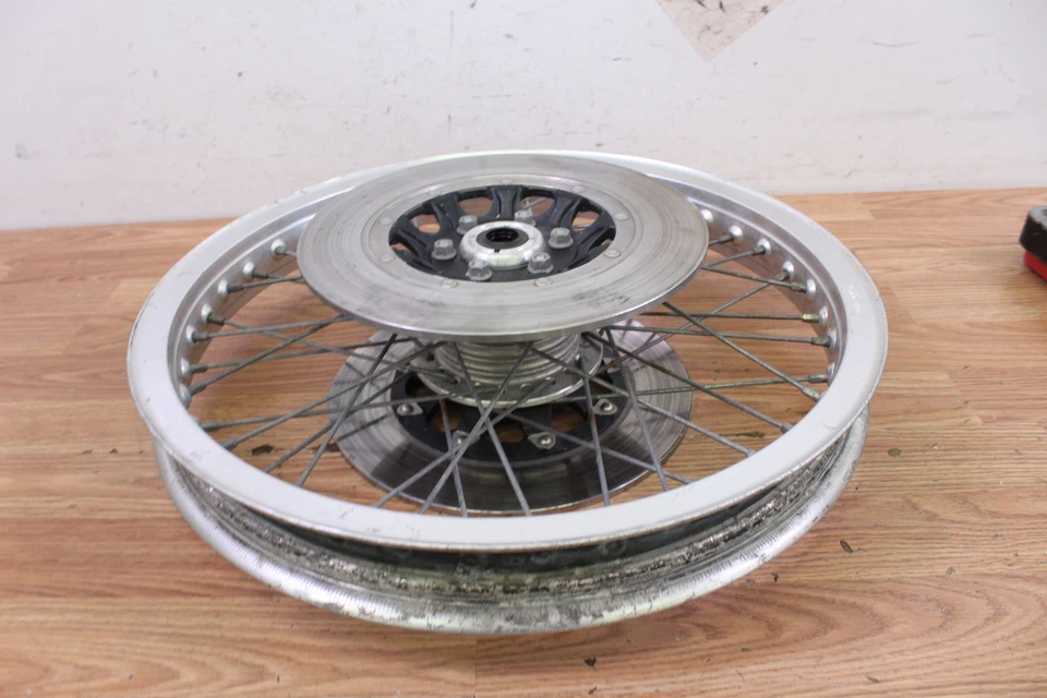 1977 HONDA GL1000 передний обод колеса ступица в сборе с тормозным диском / ротором - Изображение 4 из 4