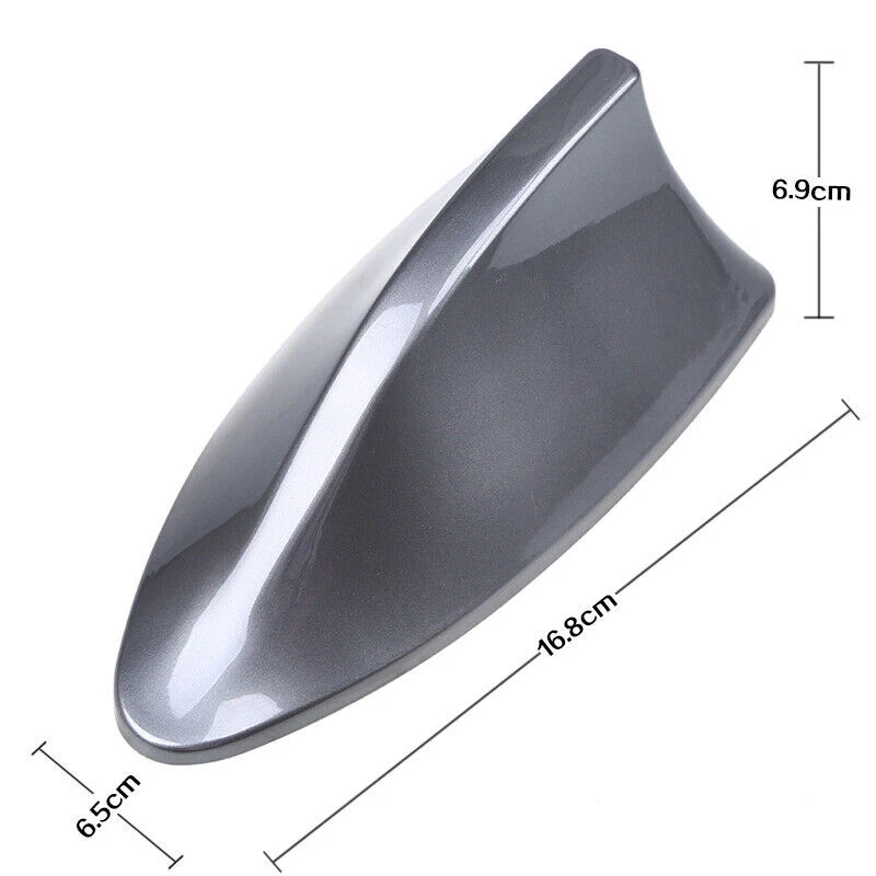 Gray Fits Toyota Corolla Shark Fin Roof Antenna Aerial FM/AM Radio Signal Cover - Imagem 2 de 4