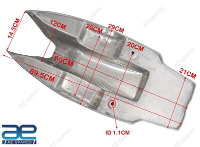 Bouchon De Réservoir Rickman En Aluminium Pour Honda CB750, Yamaha TZ, XS, Virago - Neuf - Chrome