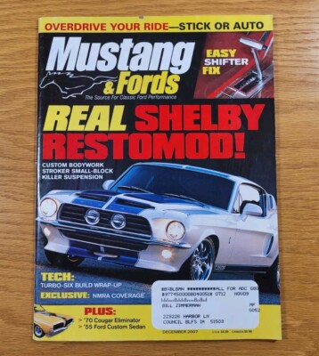Mustang & Fords Magazine Back Issue From December 2007 Classic Ford Performance