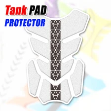MC Motoparts White Net Shield Gas Tank Pad Cover Protector Removable