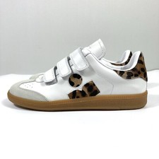Isabel Marant Beth Low Top Sneaker White Leopard EU 37 NEW Logo