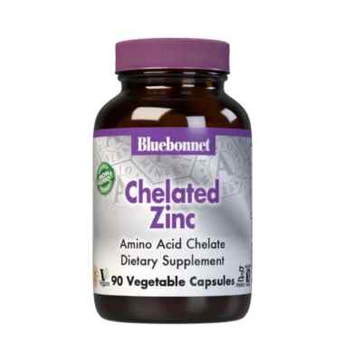 Bluebonnet Albion  Chelated Zinc [Amino Acid Chelate] 90 vegetable capsules