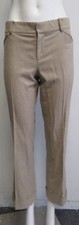RALPH LAUREN BLACK LABEL wool blend oatmeal flat- front trouser pants sz 8