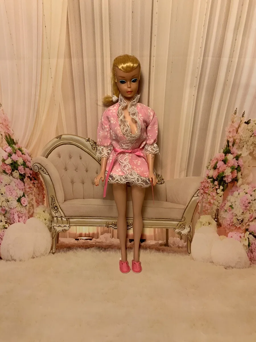 Vintage Barbie Lemon Blonde Swirl Ponytail Doll #850 Original Make
