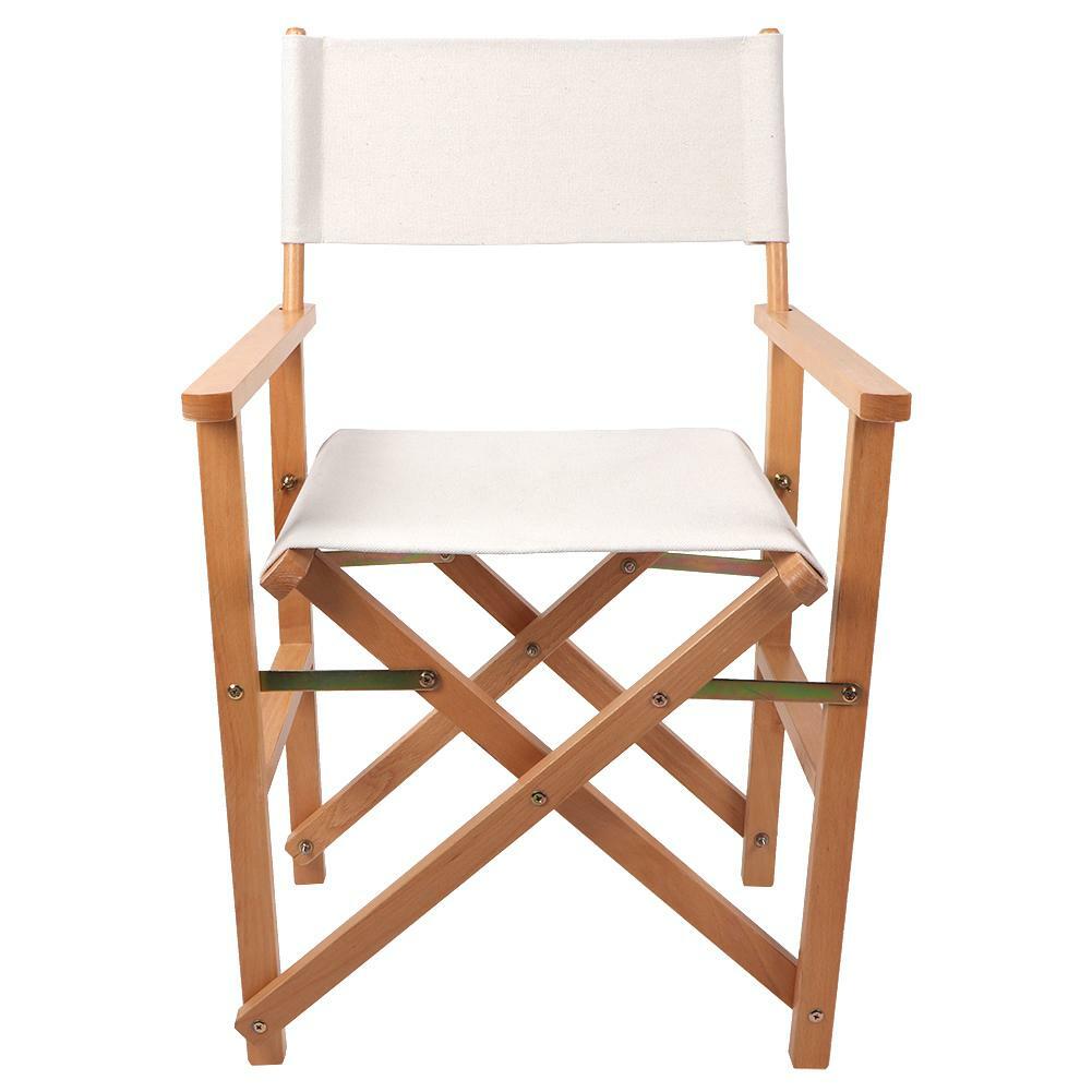 Folding Wooden Camping Stool Mini Portable Outdoor Canvas