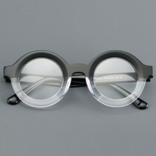 Oversize Thick Acetate Retro Round Reading Gl...