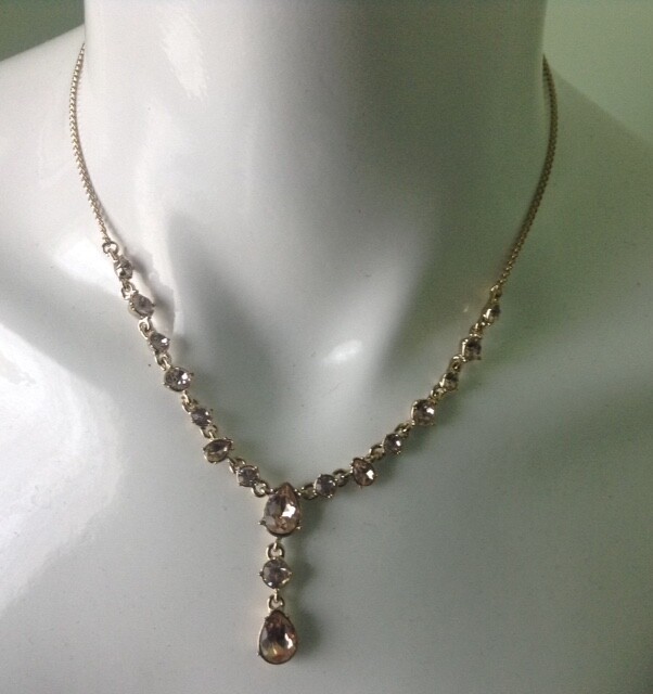 NEW★GIVENCH★クリスタルLariat ネックレス GIVENCHY CRYSTAL LARIAT NECKLACE IN GOLD TONE 16