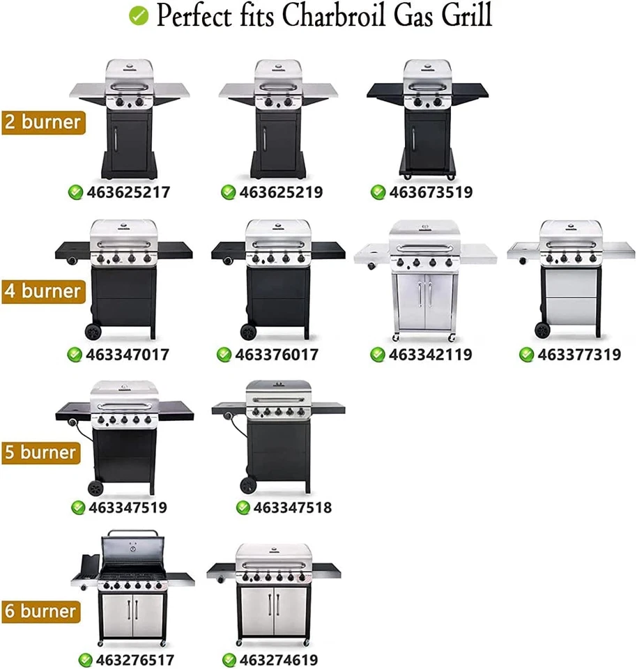 Repuestos Parrilla para Charbroil Performance 4 Quemadores 463342119, 463342118, Foto 2 de 4