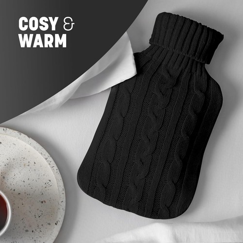 Keplin 2L Accogliente Borraccia Acqua Calda con Coperchio in Peluche Allevia Dolori e Dolori Corpo - Foto 7 di 66
