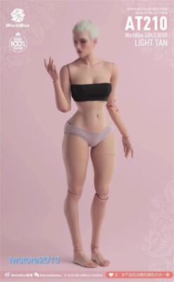 US Worldbox 1/6 AT210 Light Tan Slender Waist 12'' Female Action Figure Body