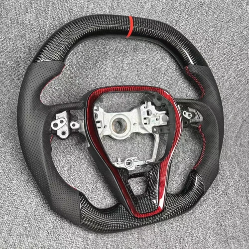 Real Carbon Fiber Steering Wheel With Trim For RAV4 2018 2019 2020 2021-2024 - Foto 2 di 5