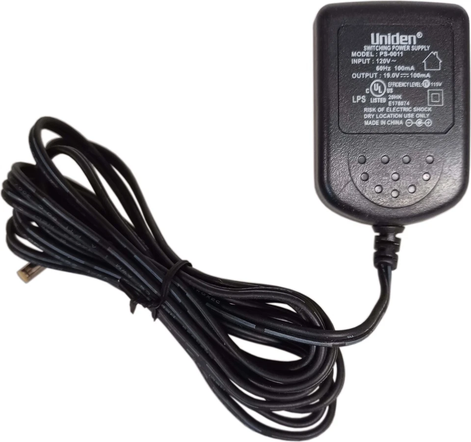 Power Adapter AC DC 3513 19Vdc DC19V 19V 0.1A 100mA Uniden PS-0011 - Image 3 of 3