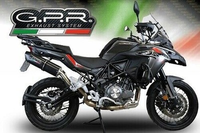 Benelli Trk 502 X EXHAUST FURORE NERO SLIP-ON BY GPR EXHAUSTS 2021/22