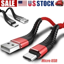 Heavy Duty Micro USB Fast Charger Data Cable Cord For Samsung LOT Android HTC LG