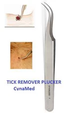Tick Removal Forceps (Tweezers) - Professional quality tick removal Plucker 