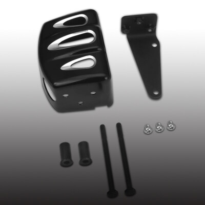 Coil Cover CNC Contrast Cut Black fuel injected For Harley Dyna models 2004-2017