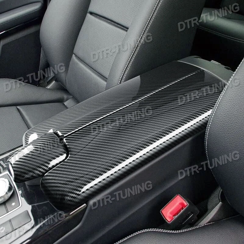 Carbon Fiber Sport Trim Armrest Box Cover For Mercedes CLS 63 AMG W218 2012-2017 - Imagem 4 de 4
