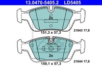 Ate | 2 Bremsscheiben + BremsbeläGe Ceramic Va + Ha FüR Bmw Z3 E36