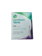 OneTouch Verio Test Strips 100 Count 05/2026+