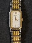 Vintage Seiko Women’s Silver Gold Two Tone Watch 2E20-6389 12mm Works Great