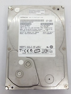 HITACHI **1TB***SATA HARD DRIVE S/N: MS1PS0VK 3.5'' #FP4540