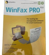 WinFax Pro 10 Symantec Fax Management Software Small Business Home Receive Send